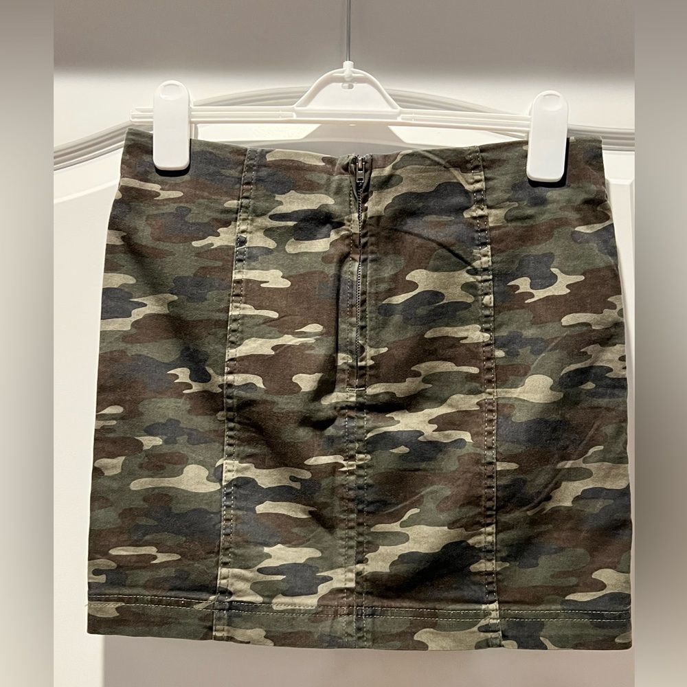 Free People camouflage skirt